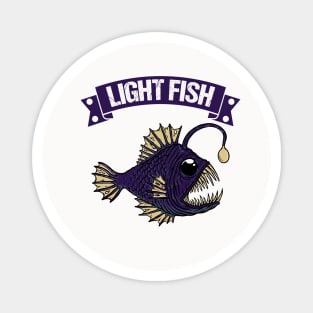 deep sea light fish Magnet